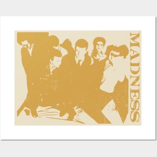 Madness - Silhouette Retro Brown Posters and Art